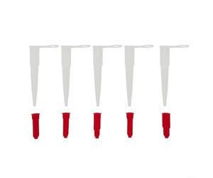 Lot de 5 buses de calfeutrage de rechange pour tubes en silicone - Applicateur de mastic hermétique prolonge la durée de vie - Réparation de fenêtre de salle de bain 10,5 cm