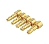 Lot de 5 buses de diffuseur de gaz pour soudeur MIG Lincoln pour Magnum Pro 250 A/350 A, pièce de rechange en laiton KP2746-1 avec anneaux d'étanchéité pour une soudure stable