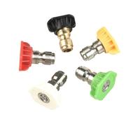 Lot de 5 buses de lavage de voiture 1/4" - Raccord rapide en métal - Lance haute pression - Pistolet à eau haute pression - Pour machine à laver