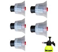 Lot de 5 buses de pulvérisation de mousse pour voiture - Buse de pulvérisation de mousse multifonction efficace