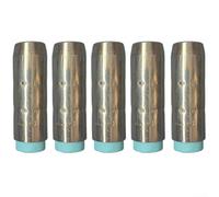Lot de 5 buses de soudage 4393, buse conique de soudage, consommables, buse de gaz, embout de protection en laiton chromé, pour gaz de soudage MIG Bernard 200-600A Q/S Series