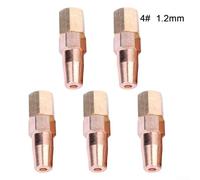 Lot de 5 buses de soudage en laiton pour Oxy Propane pour torche H016, 5 buses de tailles multiples pour un traitement thermique efficace (1,2 mm)