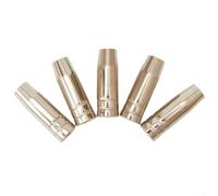 Lot de 5 buses de soudage MIG pour lampe torche MB15, diffuseur conique de lentille à gaz, 18 mm, diamètre extérieur 12 mm, diamètre intérieur 54 mm, accessoire de rechange pour soudeurs MIG