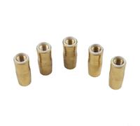 Lot de 5 buses de soudage NS-5818B pour système Bernard Mig - Kit de buse en cuivre pour blindage au gaz - Compatible avec diffuseur DS-1 et embouts de contact série T - Taille standard pour un usage