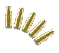 Lot de 5 buses de soudage NST-3818B pour systèmes d'électrodes coniques fines Bernard et Centerfire, matériau en cuivre avec renfoncement 3/8" et 1/8"