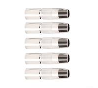 Lot de 5 buses de torche de soudage MIG en cuivre pur 500 A pour accessoires de soudage, argent