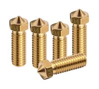 Lot de 5 buses d'imprimante 3D 0,4 mm - Buses filetées en laiton avec Sidewinder X1, Sidewinder Genius, Anycubic Vyper 3D