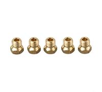 Lot de 5 buses d'injecteur de gaz propane 5 mm - Brûleur en métal - Jet de rechange compatible avec brûleur Sabaf pour cuisinière à gaz domestique et commerciale