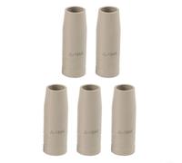 Lot de 5 buses sans soudure pour lampe torche MB15 15AK MIG MAG, pointe de protection enduite anti-éclaboussures, consommables métalliques résistants à la chaleur pour les tâches de soudage