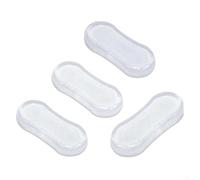 Lot de 5 butoirs pour abattant de WC en silicone transparent pour protection et réduction du bruit