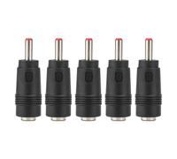 Lot de 5 câbles d'alimentation CC universels, 5,5 x 2,1 femelle vers 3,5 x 1,35 mm mâle, adaptateurs pour webcam, routeur, enregistreur, haut-parleur Bluetooth, scanner, DVR,