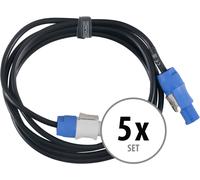 Lot de 5 câbles d'alimentation Link Power Twist connexion pour éclairage 2.5 m