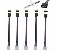 Lot de 5 câbles de connecteur mâle femelle à 4 broches pour extensions de bande LED RVB 3528 5050