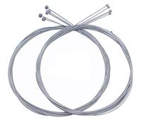 Lot de 5 câbles de dérailleur de vélo de 1,75 m et 5 câbles de frein de 2 m - Câble Bowden - Kit universel de câble de frein pour vélo Shimano SRAM VTT et vélos de route (10 pièces)