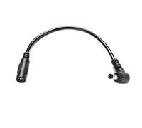 Lot de 5 câbles d'extension jack mâle vers femelle à angle droit de 90 degrés 5,5 mm x 2,1 mm pour caméra de vidéosurveillance