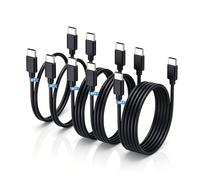 Lot de 5 câbles USB C vers USB C, 60 W de type C (0,9 m/1,8 m/1,8 m/3 m) | Câble USB C de longueur mixte pour iPhone 17 16 15 Serise, Samsung Galaxy S22 S23+ S24 Ultra S25 S26, iPad Pro/Air