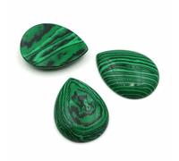 Lot de 5 cabochons en forme de goutte d'eau, 30 x 40 mm, pierre naturelle améthyste, pour bijoux, pendentifs, boucles d'oreilles, broches, accessoires