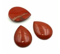 Lot de 5 cabochons en forme de goutte d'eau, 30 x 40 mm, pierre naturelle d'améthyste, pour bijoux, pendentifs, boucles d'oreilles, broches, accessoire