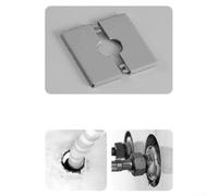 Lot de 5 cache-assiettes carrés décoratifs pour intérieur de maison (32 mm)