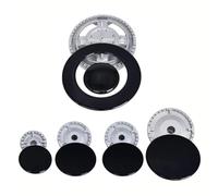Lot de 5 cache-plaques de cuisson, couvercle de cuisinière à gaz, couronne de brûleur de cuisine, bouchon de flamme pour brûleur à gaz compatible avec les brûleurs à gaz Sabaf