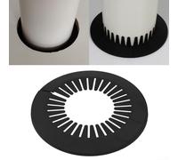 Lot de 5 cache-tuyaux à bride de rosace - Solutions décoratives pour présentation murale de tuyau de chauffage (190-220 mm)