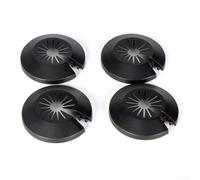 Lot de 5 cache-tuyaux à bride pour fixation murale pour tuyaux de chauffage offrant un design décoratif de rosace adapté à différents types de tuyaux (14-29 mm)