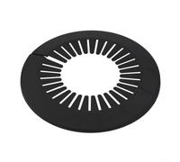 Lot de 5 cache-tuyaux à bride pour tuyaux de chauffage, rosace décorative noire pour décoration murale de tuyaux, convient aux tuyaux de 14 à 29 mm à 190 à 220 mm, pour une installation facile (14-29