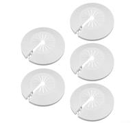 Lot de 5 cache-tuyaux de radiateur de salle de bain blancs de 1528 mm en plastique PP pour dissimuler les espaces autour des tuyaux de chauffage, évier, plomberie