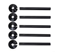 Lot de 5 cache-tuyaux pour radiateurs, 15 mm x 300 mm de long et 5 colliers de 55 mm de diamètre extérieur 15 mm ID adaptés pour le chauffage de l'eau, du gaz et des tuyaux de vidange (5 pièces)