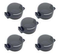 Lot de 5 caches adhésifs pour pênes dormants - Protection de sécurité enfant pour porte en verre - Design transparent - Installation facile pour clavier