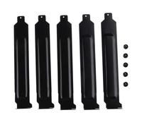 Lot de 5 caches de fente PCI avec vis pour extension complète du profil, cache filtre à poussière, plaque de façade en métal pour emplacements PCI