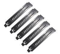 Lot de 5 caches de fente PCI - Filtre à poussière - Carte aveugle - Ventilateur - Filtre à poussière - Boîtier d'ordinateur avec vis