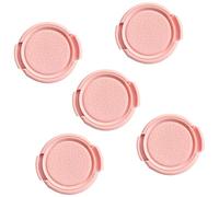 Lot de 5 caches d'objectif d'appareil photo de 37 mm avec bordures à pousser pour une fixation et un retrait rapides, design simple, léger, résistant aux rayures et à la poussière