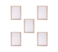 Lot de 5 cadres de fabrication de papier en bois pour fabrication de papier 15 x 18 cm