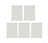 Lot de 5 cadres photo en acrylique transparent à angle droit 0 2 + 0 2 cm d'épaisseur pour afficher des photos, des certificats, des étiquettes de prix avec maintien sécurisé des photos (6 x 9 cm)