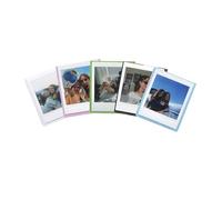 Lot de 5 cadres photo magnétiques carrés pour réfrigérateur, cadres photo magnétiques personnalisés pour Instax Square SQ40/SQ1/SQ60/SQ20/SQ10/SQ6/SP-3, pour photos de 7,1 x 8,6 cm (5 couleurs