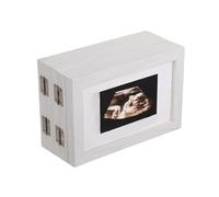 Lot de 5 cadres photo pliables pour échographie - Support réglable pour affichage à la maison - Photo en bois pliable