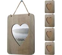 lot de 5 cadres photo Wels, Cadre photo en bois Cadre mural, Shabby-Look Landhaus, Coeur