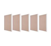 Lot de 5 cadres pour poster A3 - En alliage d'aluminium avec couverture transparente - Anodisé - Montage mural horizontal et vertical - Pour photos, certificats et posters - Argenté