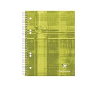 Lot de 5 Cahier Metric Bind'O Block A5+, 180p./90 feuilles perforées 90 g/m² reliure intégrale, quadrillé 5x5 cadré 4 couleurs + 3 intercalaires
