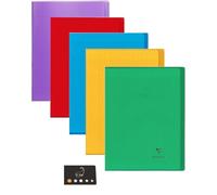 Lot de 5 Cahiers Koverbook 2 en 1-24 x 32 cm 96 pages Clairefontaine + 1 Index Adhesif Blumie
