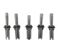 Lot de 5 cales de 18 mm pour pierre, granit et béton en acier traité thermiquement à haute dureté - Outil à main professionnel pour maçonnerie