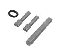 Lot de 5 cales de séparation de pierre, outils de séparation de roche en acier à ressort pour béton, granit, marbre, kit de rupture manuelle avec plumes et cales (16 x 105 mm)