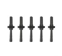 Lot de 5 cales et plumes en acier 125 x 12 mm pour briser le granit, le marbre, le béton, la roche, le ciseau manuel pour carrière