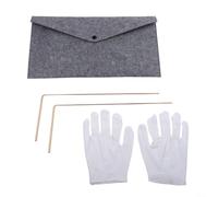Lot de 5 cannes à vœux en cuivre à 99,9 % avec pendule pour divination, mesure du champ d'énergie et chasse au trésor, antennes télescopiques pour conseil spirituel et prise de décision