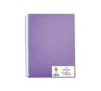 Lot de 5 CANSON Carnet de 50 feuilles notes et dessin format A4 120g spiralé couverture polypro violet