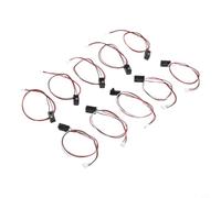 Lot de 5 capteurs de passage photoélectriques IR - 3 mm - 5 mm - LED NPN - Sortie 25 cm - Pour contrôle d'automatisation industrielle (5 mm - 25 cm)