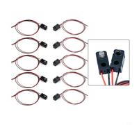 Lot de 5 capteurs de passage photoélectriques IR - 3 mm - 5 mm - LED NPN - Sortie 25 cm - Pour contrôle d'automatisation industrielle (5 mm - 50 cm)