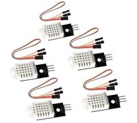 Lot de 5 capteurs de température DHT/2302-22 modules - Capteur d'humidité - Avec platine et câble - 3,3-5,5 V - Compatible avec Arduino, DHT, capteur numérique de température et d'humidité