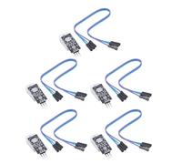 Lot de 5 capteurs de température et d'humidité avec câble pour capteurs domotiques adaptés aux serres et autres communications par bus unique